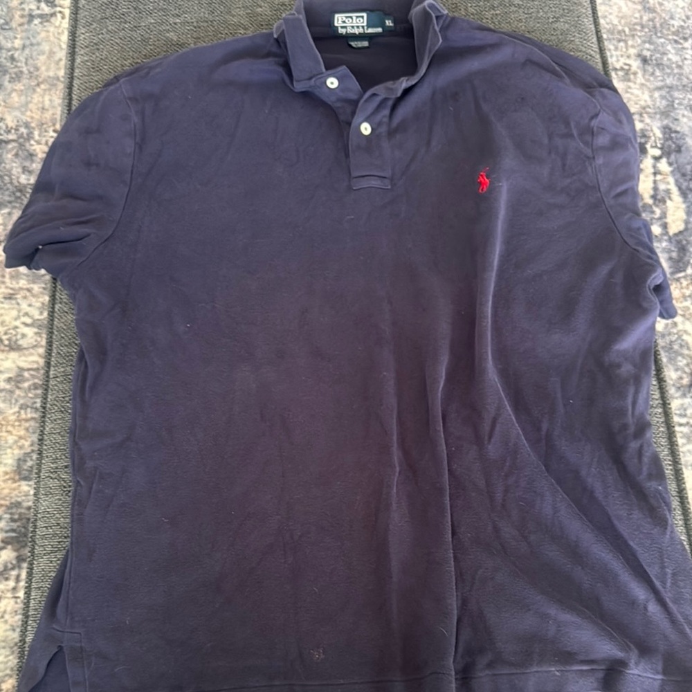 Polo by Ralph Lauren Men's Navy Blue Shirt